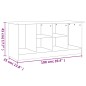 vidaXL Panca Porta Scarpe ALTA Bianca 100x35x45 cm Legno Massello Pino