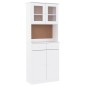 vidaXL Credenza ALTA Bianca 77x35x188 cm in Legno Massello di Pino vidaXL Credenza ALTA Bianca 77x35x188 cm in Legno Massello di Pino