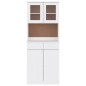vidaXL Credenza ALTA Bianca 77x35x188 cm in Legno Massello di Pino vidaXL Credenza ALTA Bianca 77x35x188 cm in Legno Massello di Pino