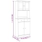 vidaXL Credenza ALTA Bianca 77x35x188 cm in Legno Massello di Pino vidaXL Credenza ALTA Bianca 77x35x188 cm in Legno Massello di Pino