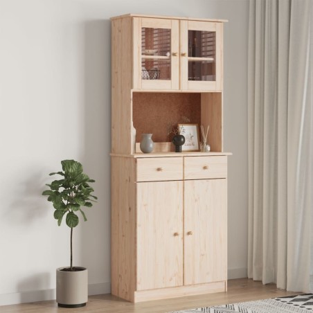 vidaXL Credenza ALTA 77x35x188 cm in Legno Massello di Pino