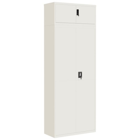 vidaXL Armadio Classificatore Bianco 90x40x240 cm in Acciaio
