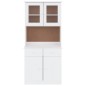 vidaXL Credenza ALTA Bianca 77x35x165 cm in Legno Massello di Pino vidaXL Credenza ALTA Bianca 77x35x165 cm in Legno Massello di Pino