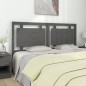 Testiera per Letto Grigia 165,5x4x100 cm Legno Massello di Pino