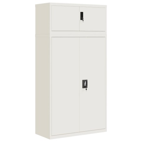 vidaXL Armadio Classificatore Bianco 90x40x180 cm in Acciaio