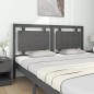 Testiera per Letto Grigia 165,5x4x100 cm Legno Massello di Pino