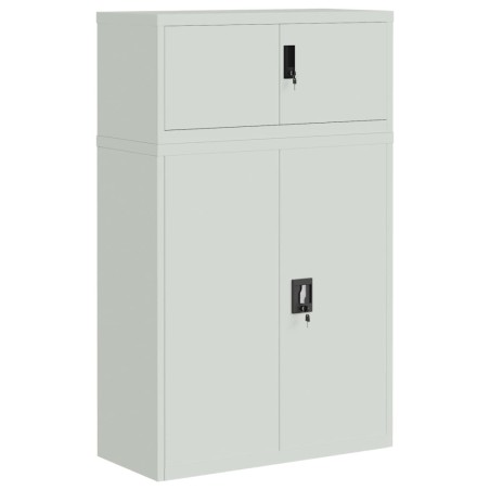 vidaXL Armadio Classificatore Grigio Chiaro 90x40x145 cm in Acciaio