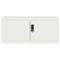 vidaXL Armadio Classificatore Bianco 90x40x220 cm in Acciaio