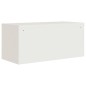 vidaXL Armadio Classificatore Bianco 90x40x220 cm in Acciaio