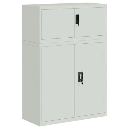 vidaXL Armadio Classificatore Grigio Chiaro 90x40x130 cm in Acciaio