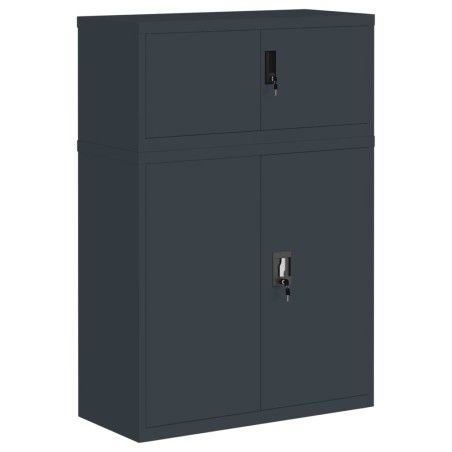 vidaXL Armadio Classificatore Antracite 90x40x130 cm in Acciaio