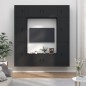 vidaXL Set Mobili Porta TV 8pz Nero in Legno Multistrato vidaXL Set Mobili Porta TV 8pz Nero in Legno Multistrato