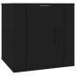 vidaXL Set Mobili Porta TV 8pz Nero in Legno Multistrato vidaXL Set Mobili Porta TV 8pz Nero in Legno Multistrato