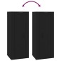 vidaXL Set Mobili Porta TV 8pz Nero in Legno Multistrato vidaXL Set Mobili Porta TV 8pz Nero in Legno Multistrato