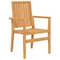 vidaXL Set da Pranzo da Giardino 7 pz in Legno Massello di Teak vidaXL Set da Pranzo da Giardino 7 pz in Legno Massello di Teak