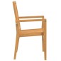vidaXL Set da Pranzo da Giardino 7 pz in Legno Massello di Teak vidaXL Set da Pranzo da Giardino 7 pz in Legno Massello di Teak