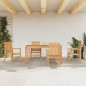 vidaXL Set da Pranzo per Giardino 5 pz in Legno Massello di Teak vidaXL Set da Pranzo per Giardino 5 pz in Legno Massello di Teak