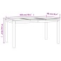 vidaXL Set da Pranzo per Giardino 5 pz in Legno Massello di Teak vidaXL Set da Pranzo per Giardino 5 pz in Legno Massello di Teak
