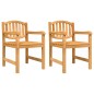 vidaXL Set da Pranzo per Giardino 4 pz in Legno Massello di Teak vidaXL Set da Pranzo per Giardino 4 pz in Legno Massello di Teak