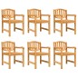 vidaXL Set da Pranzo da Giardino 7 pz in Legno Massello di Teak vidaXL Set da Pranzo da Giardino 7 pz in Legno Massello di Teak