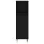 vidaXL Set di Mobili da Bagno 3 pz Nero in Legno Multistrato vidaXL Set di Mobili da Bagno 3 pz Nero in Legno Multistrato