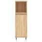 vidaXL Set di Mobili da Bagno 3 pz Rovere Sonoma in Legno Multistrato vidaXL Set di Mobili da Bagno 3 pz Rovere Sonoma in Legno Multistrato