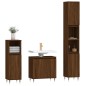 vidaXL Set Mobili da Bagno 3 pz Rovere Marrone in Legno Multistrato vidaXL Set Mobili da Bagno 3 pz Rovere Marrone in Legno Multistrato