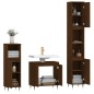 vidaXL Set Mobili da Bagno 3 pz Rovere Marrone in Legno Multistrato vidaXL Set Mobili da Bagno 3 pz Rovere Marrone in Legno Multistrato