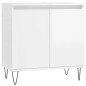 vidaXL Set Mobili da Bagno 3 pz Bianco Lucido in Legno Multistrato vidaXL Set Mobili da Bagno 3 pz Bianco Lucido in Legno Multistrato