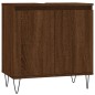 vidaXL Set Mobili da Bagno 3 pz Rovere Marrone in Legno Multistrato vidaXL Set Mobili da Bagno 3 pz Rovere Marrone in Legno Multistrato