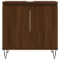 vidaXL Set Mobili da Bagno 3 pz Rovere Marrone in Legno Multistrato vidaXL Set Mobili da Bagno 3 pz Rovere Marrone in Legno Multistrato