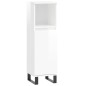 vidaXL Set Mobili da Bagno 3 pz Bianco Lucido in Legno Multistrato vidaXL Set Mobili da Bagno 3 pz Bianco Lucido in Legno Multistrato