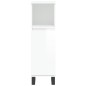 vidaXL Set Mobili da Bagno 3 pz Bianco Lucido in Legno Multistrato vidaXL Set Mobili da Bagno 3 pz Bianco Lucido in Legno Multistrato