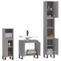 vidaXL Set Mobili da Bagno 3 pz Grigio Sonoma in Legno Multistrato vidaXL Set Mobili da Bagno 3 pz Grigio Sonoma in Legno Multistrato