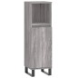 vidaXL Set Mobili da Bagno 3 pz Grigio Sonoma in Legno Multistrato vidaXL Set Mobili da Bagno 3 pz Grigio Sonoma in Legno Multistrato