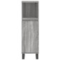 vidaXL Set Mobili da Bagno 3 pz Grigio Sonoma in Legno Multistrato vidaXL Set Mobili da Bagno 3 pz Grigio Sonoma in Legno Multistrato