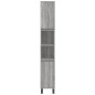 vidaXL Set Mobili da Bagno 3 pz Grigio Sonoma in Legno Multistrato vidaXL Set Mobili da Bagno 3 pz Grigio Sonoma in Legno Multistrato