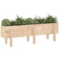 vidaXL Fioriera Rialzata da Giardino 121x30x38 cm Legno Massello Pino vidaXL Fioriera Rialzata da Giardino 121x30x38 cm Legno Massello Pino