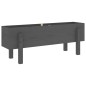 vidaXL Fioriera Rialzata da Giardino Grigia 101x30x38 cm Massello Pino vidaXL Fioriera Rialzata da Giardino Grigia 101x30x38 cm Massello Pino