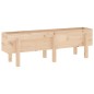 vidaXL Fioriera Rialzata da Giardino 121x30x38 cm Legno Massello Pino vidaXL Fioriera Rialzata da Giardino 121x30x38 cm Legno Massello Pino
