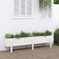 vidaXL Fioriera Rialzata da Giardino Bianca 160x30x38 cm Massello Pino vidaXL Fioriera Rialzata da Giardino Bianca 160x30x38 cm Massello Pino