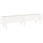 vidaXL Fioriera Rialzata da Giardino Bianca 160x30x38 cm Massello Pino vidaXL Fioriera Rialzata da Giardino Bianca 160x30x38 cm Massello Pino
