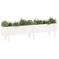 vidaXL Fioriera Rialzata da Giardino Bianca 160x30x38 cm Massello Pino vidaXL Fioriera Rialzata da Giardino Bianca 160x30x38 cm Massello Pino
