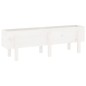 vidaXL Fioriera Rialzata da Giardino Bianca 121x30x38 cm Massello Pino vidaXL Fioriera Rialzata da Giardino Bianca 121x30x38 cm Massello Pino
