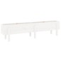 vidaXL Fioriera Rialzata da Giardino Bianca 160x30x38 cm Massello Pino vidaXL Fioriera Rialzata da Giardino Bianca 160x30x38 cm Massello Pino