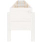 vidaXL Fioriera Rialzata da Giardino Bianca 160x30x38 cm Massello Pino vidaXL Fioriera Rialzata da Giardino Bianca 160x30x38 cm Massello Pino