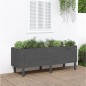 vidaXL Fioriera Rialzata da Giardino Grigia 160x50x57 cm Massello Pino vidaXL Fioriera Rialzata da Giardino Grigia 160x50x57 cm Massello Pino