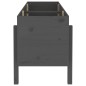 vidaXL Fioriera Rialzata da Giardino Grigia 160x50x57 cm Massello Pino vidaXL Fioriera Rialzata da Giardino Grigia 160x50x57 cm Massello Pino