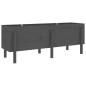 vidaXL Fioriera Rialzata da Giardino Grigia 160x50x57 cm Massello Pino vidaXL Fioriera Rialzata da Giardino Grigia 160x50x57 cm Massello Pino