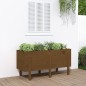 vidaXL Fioriera Rialzata da Giardino Ambra 121x50x57 cm Massello Pino vidaXL Fioriera Rialzata da Giardino Ambra 121x50x57 cm Massello Pino